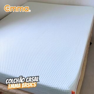 Colchão Casal de espuma D28 Emma Basics 17cm – com tecnologia alemã, 100 noites de teste e 5 anos de garantia.