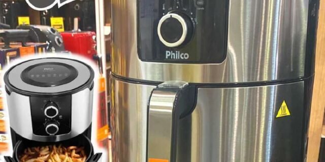 Fritadeira Air Fryer Pfr67pi Antiaderente 6l Philco 127v