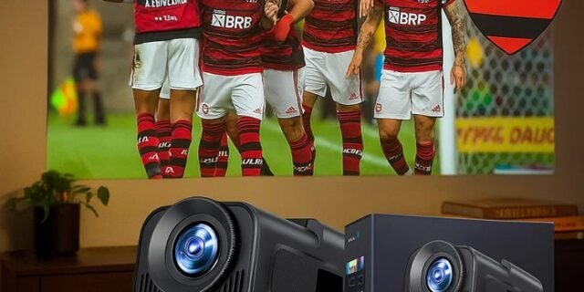 Mini Projetor Hy320 Pholex Smart 4k Android 11 Wi-fi Bluetooth Cinema Preto