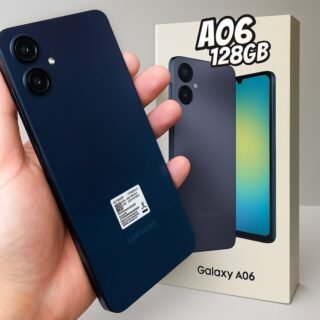 Smartphone Samsung Galaxy A06 128GB, 4GB RAM, Processador Octa-Core, Bateria de 5000mAh, Tela Infinita de 6.7″, Câmera Traseira Dupla, Dual Chi