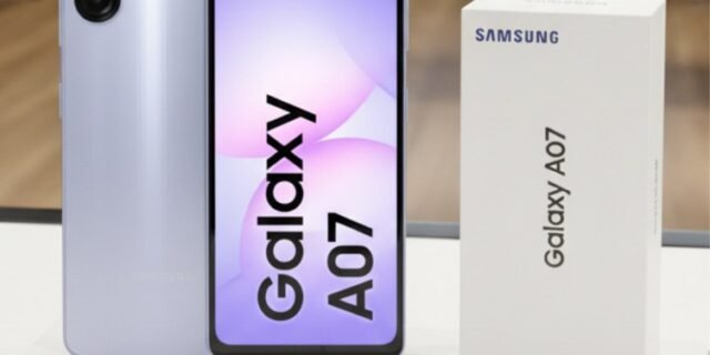 Celular Samsung Galaxy A07 128GB, 4GB, Câmera 50MP, Tela 6.7″, Proteção IP54, Processador 6nm
