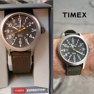 Relógio masculino Timex Expedition Scout 40, Verde/Cinza