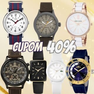 40% de desconto em Relógio