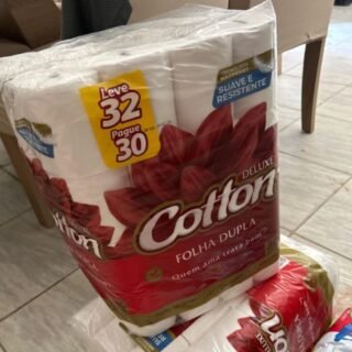 Papel Higiênico Folha Dupla Neutro LV32 PG30 2 x 32 x 30 cm, Cotton