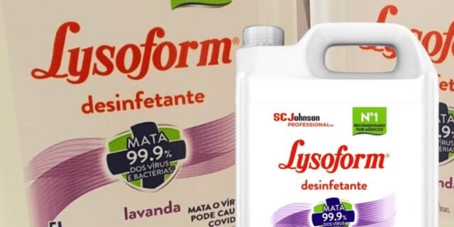 Lysoform Lavanda, Desinfetante Líquido, Limpeza Casa, 5L