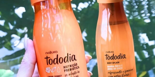 Kit Body Splash E Creme Sorbet Nutritivo Tododia Manga Rosa E Água De Coco