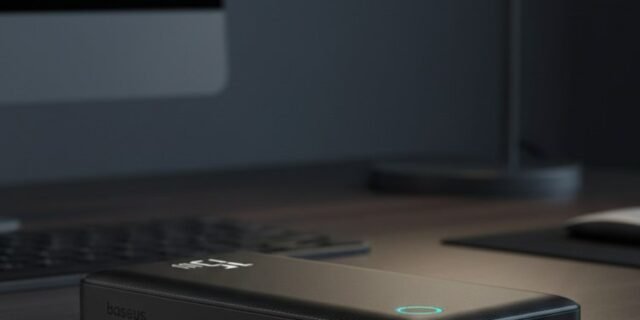 Carregador Portátil Baseus Digital Display Power Bank carregamento rápido 15W/22.5W (Preto 15W, 10000 Milliamp Hours)