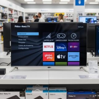 Smart Tv 40” Britânia Btv40m9gr2cgb Roku Led Dolby Audio