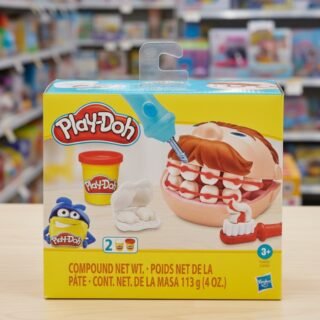 Play-Doh, Massinha de Modelar Infantil, Brincando de Dentista – Conjunto de Brinquedo com Acessórios e 2 Potes – A partir de 3 Anos