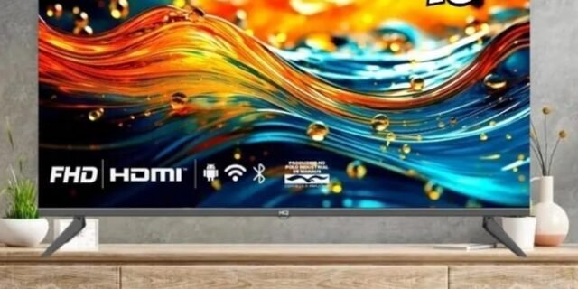 Smart TV HQ 43″ Full HD Tela Sem bordas Sistema Android Design Slim HQS43NKHM