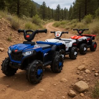 Mini Quadriciclo Elétrico 6 volts Infantil Som Luz e Música 30 Kilos – Brinq Kids