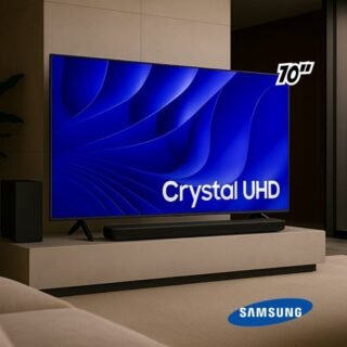 Samsung Smart TV 70″ Crystal UHD 4K 70DU8000 – Painel Dynamic Crystal Color, Gaming Hub