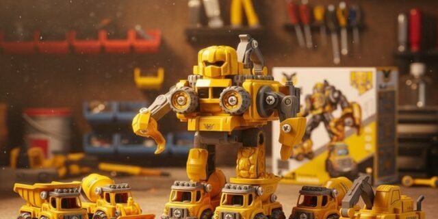 Robô Carrinho Brinquedo 5 em 1 Construbots