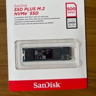 SSD Sandisk Plus – 500GB, NVMe, M.2 2280, Leitura até 2400MB/s, Gravação até 1500MB/s