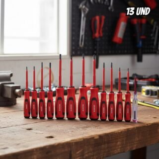 Kit Jogo De Chaves Fenda E Philips Isolada Imantada 13 Peças – Bomber