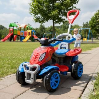 Quadriciclo Infantil Modelo Spider Com Porta Objetos E Haste