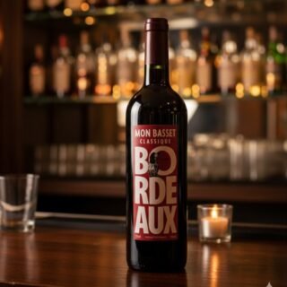 Vinho AOC Bourdeaux Mon Basset Classique 2019 Mon Basset Merlot 2019