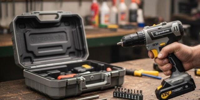 Parafusadeira Furadeira Gradiente GPB12V 3/8 a Bateria