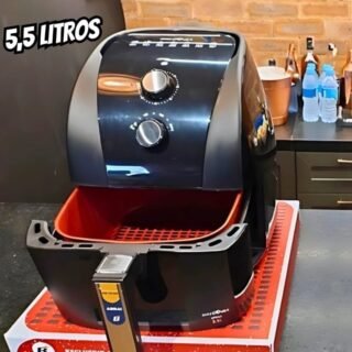 Fritadeira Air Fryer Britânia 5,5L 1500W BFR50 Redstone 220V