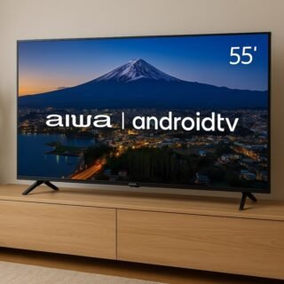 Smart TV AIWA 55” Android 4K Borda Ultrafina Dolby Vision&Atmos AWS-TV-55-BL-01-A
