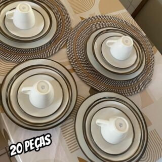 Aparelho De Jantar Canyon Porcelana 20 Peças Tramontina