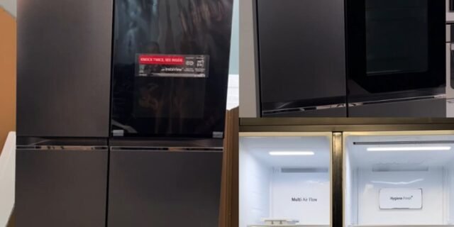 Refrigerador Side By Side Lg De 02 Portas Frost Free Com 647 Litros Black Inox – Gc-v257sqv – 110v