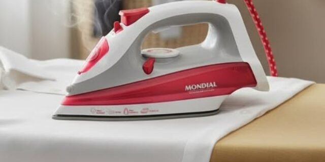 Ferro a Vapor, Mondial, Branco/Coral, 1200W, 110V – FVN-01-O