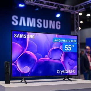 Smart TV 55″ Samsung 4K UHD Crystal UHD UN55U8600FGXZD Tizen Bixby 3 HDMI