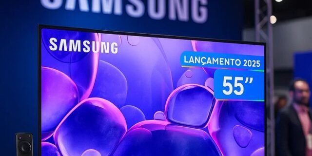 Smart TV 55″ Samsung 4K UHD Crystal UHD UN55U8600FGXZD Tizen Bixby 3 HDMI