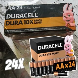 Duracell Pilha Alcalina AA OU AAA Pequena Com 24 Unidades