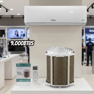 Ar Condicionado Split Hi Wall Eco Inverter Pac9fc Philco 9.000 Btus Frio R-32