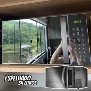 Micro-Ondas, Mondial, Espelhado, 1400W, 110V – MO-02-34-E