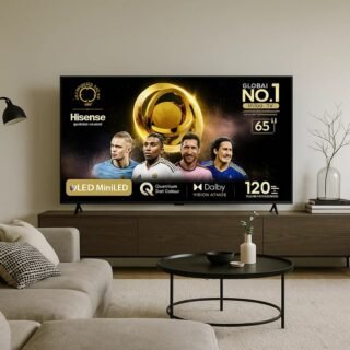 Hisense Smart TV UHD 4K Mini LED 65″ Polegadas 65U6N Google TV, Processador com AI, HDR10+, Dolby Atmos, Sports Mode, Game Mode Plus e Compatível com Alexa