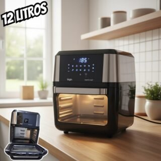 Fritadeira Sem Óleo E Forno Elétrico Oven Fry 12l 4×1 Elgin 127V