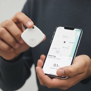 Tag Rastreadora Bluetooth Inteligente Antiperda – Localizador de Objetos com Alerta Sonoro e App de Rastreamento – Encontre Chaves, Bolsas, Mochilas