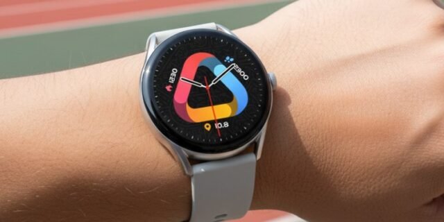 Relógio QCY GT S8 modelo WA23S8A Prata