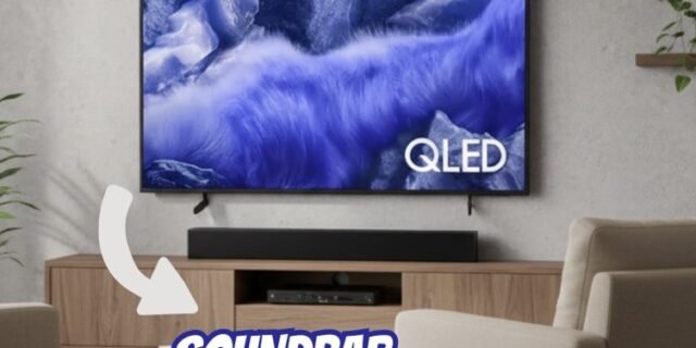 Samsung Combo Vision AI TV 43″ QLED 4K QEF1 2025 + Soundbar HW-B400F/ZD