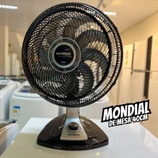 MONDIAL Ventilador 40cm Super Turbo 8 Pás, Preto/Prata, 140W