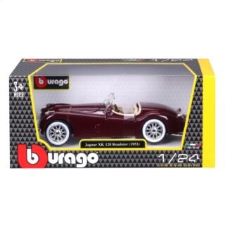 1951 Jaguar XK 120 Roadster 1/24, Burago, Prata