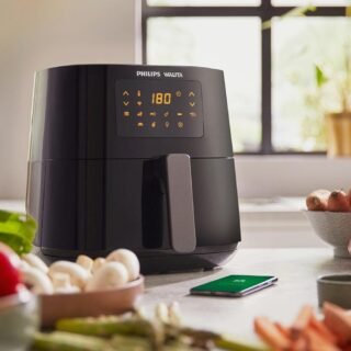 Fritadeira Airfryer Essential XL Conectada, Philips Walita, conectividade c/Alexa, 6.2L de capacidade, Preta, 2000W, 127V (RI9280/90)