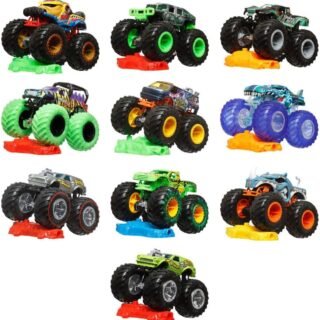 Hot Wheels Monster Trucks Veículo de Brinquedo Carro Surpresa Escala 1:64 para crianças a partir de 3 anos – SORTIDAS