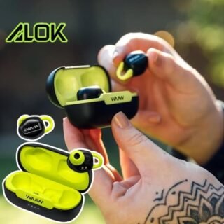 WAAW by ALOK Fone de Ouvido SPORT MOVE 200 Bluetooth, Resistente à Água e Suor, Até 30h de Autonomia