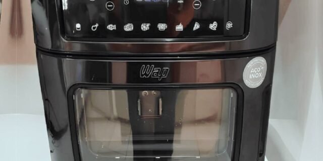 Fritadeira Elétrica Air Fryer Oven Black INOX WAP WAOD2 12 Litros 4 em 1 127V