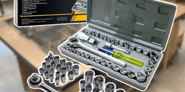 Jogo Soquetes Sextavado Fasterr C/ Catraca 40 Pçs C/ Estojo