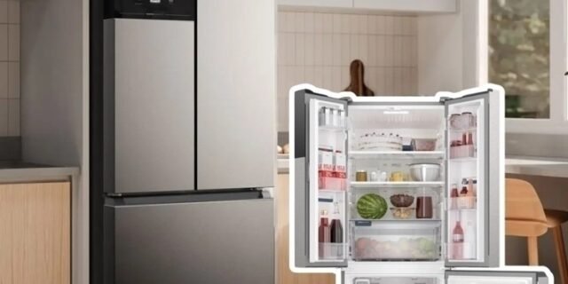 Geladeira Electrolux Frost Free Inverter 480L Efficient AutoSense 3 Portas Inox Look (IM7S) 220V