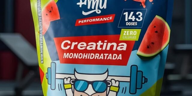 Creatina, Mais Mu, Sabor Melancia, 100% Pura, Mais Força e Desempenho – 500g
