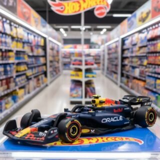 Hot Wheels Premium Fórmula 1 de Coleção Escala 1:64 Miniatura Die-Cast Oracle Red Bull Racing RB20 (Sergio Perez)