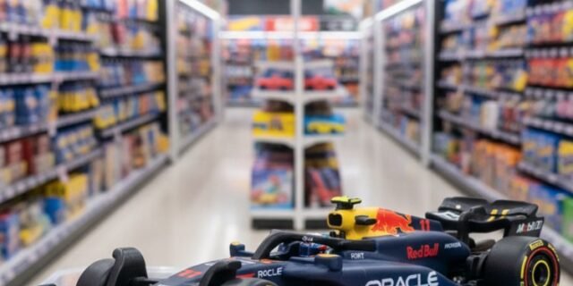 Hot Wheels Premium Fórmula 1 de Coleção Escala 1:64 Miniatura Die-Cast Oracle Red Bull Racing RB20 (Sergio Perez)