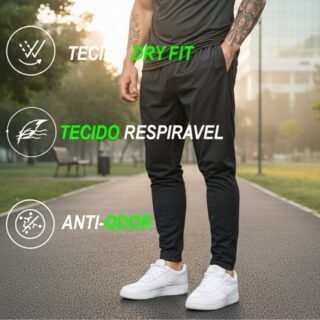 Calça Dry Fit Esportiva Masculina Slim