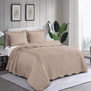 Colcha Matelasse Queen Damask Cores 3pçs Camesa 240x260cm